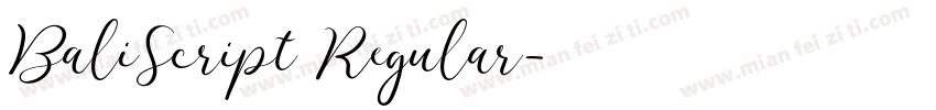 BaliScript Regular字体转换